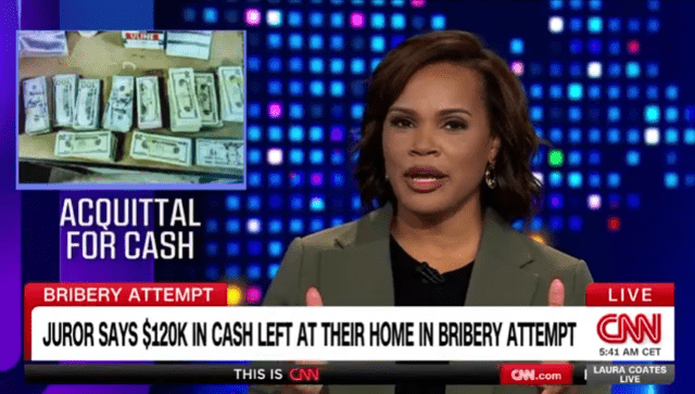 bribery attempt on laura coates live